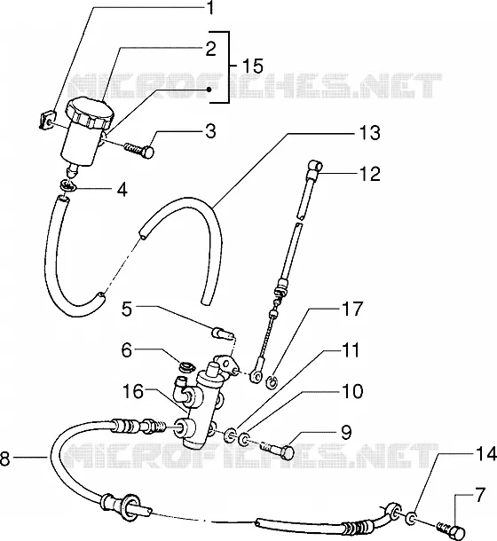 Front brake cylinder