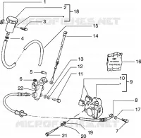Front brake cylinder-Brake caliper