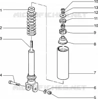 Rear shock absorber
