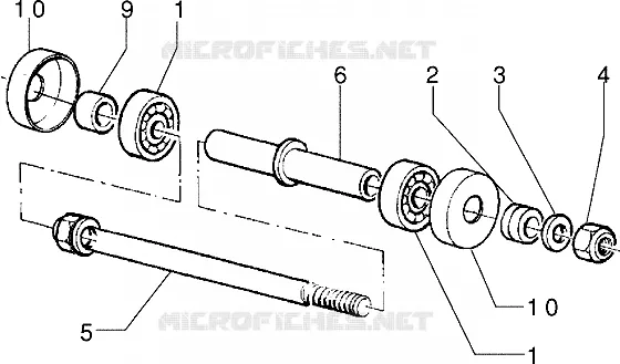 Front wheel component parts