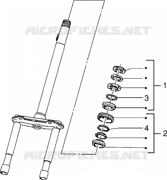 Steering bearing ball tracks