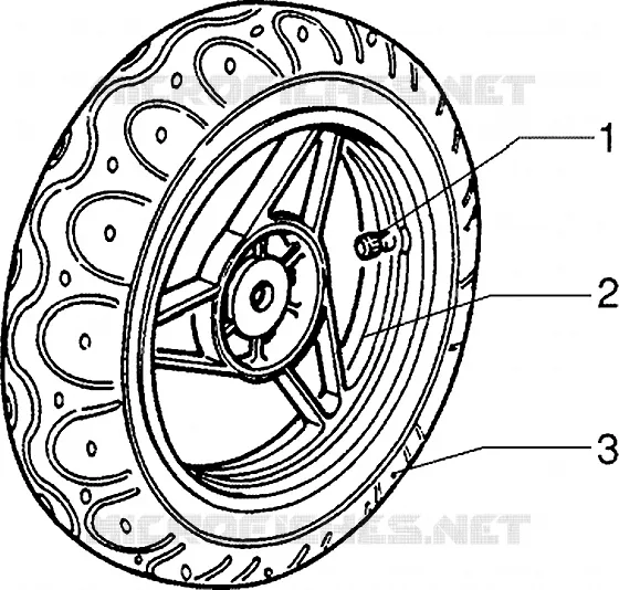 Front wheel - Caliper