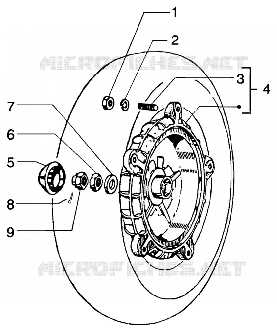 Rear brake drum
