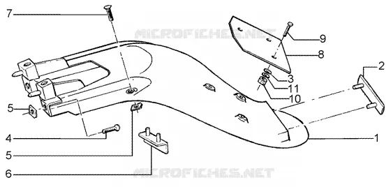 Rear mudguard