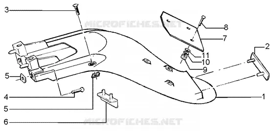 Rear mudguard