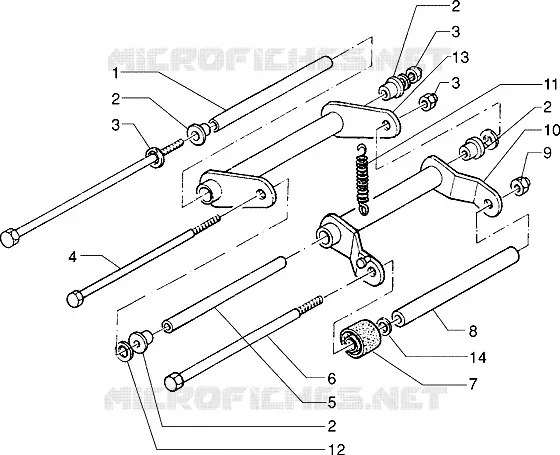 Swinging arm