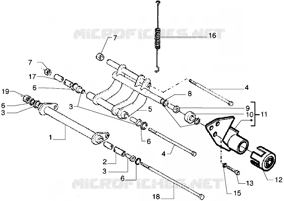 Swinging arm
