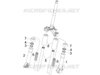 Onderdelen van de Voorvork (Escorts)