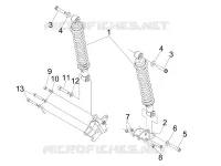 Ophanging achteraan - Schokdemper/s