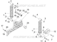 Ophanging achteraan - Schokdemper/s