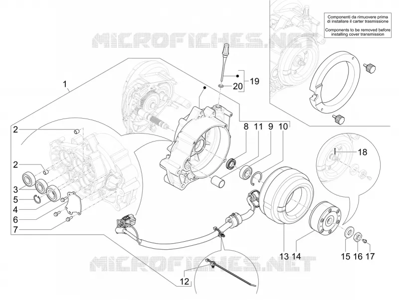 Componenti motore elettrico